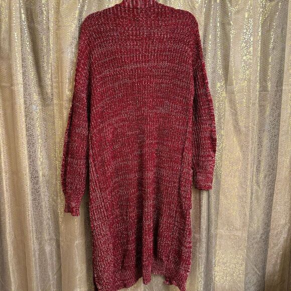 Agnes & Dora Dreamy Duster Red Long Cardigan Sweater Large NWOT - Picture 2 of 7